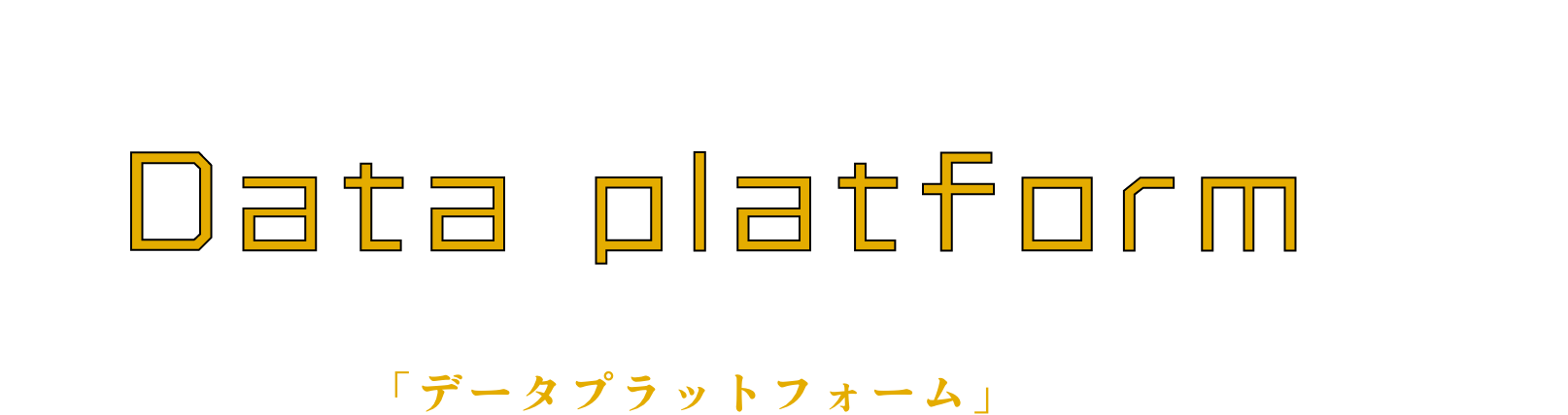 当社の主力事業「データプラットフォーム」とは