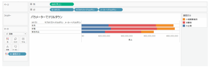 Tableau Viz Tips・小技05「パラメーターを使ってドリルダウン」