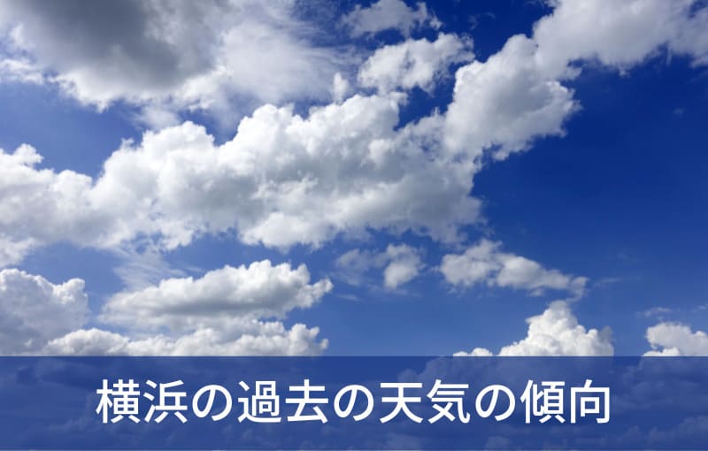 横浜（神奈川）の過去の天気の傾向について