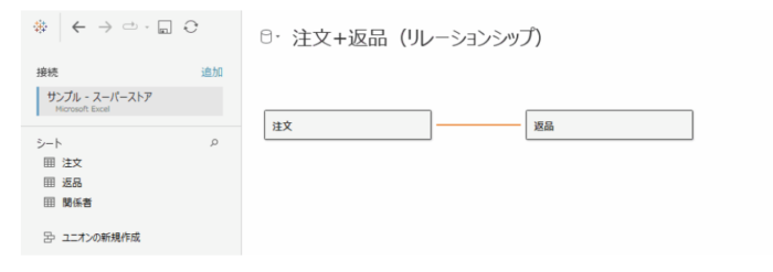 Tableau Viz Tips・小技09「データソースで複数のテーブルを関連付けする (リレーションシップ)」