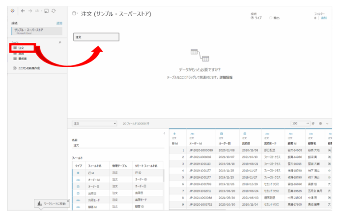Tableau Viz Tips・小技09「データソースで複数のテーブルを関連付けする (リレーションシップ)」