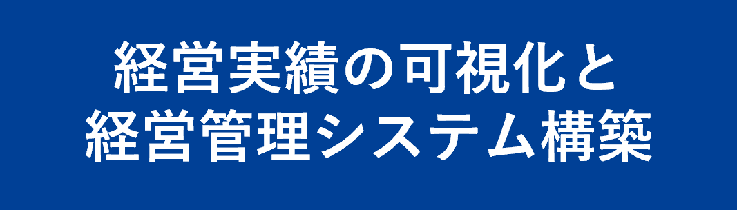 経営実績の可視化と経営管理システム構築